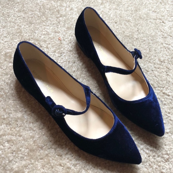 Marc Fisher Shoes - Marc Fisher blue velvet Mary Janes sz 6.5